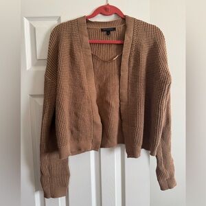 Banana Republic Tan Knit Cardigan